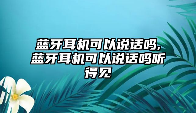 藍(lán)牙耳機(jī)可以說(shuō)話嗎,藍(lán)牙耳機(jī)可以說(shuō)話嗎聽(tīng)得見(jiàn)