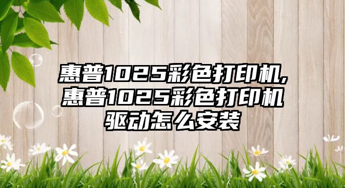 惠普1025彩色打印機,惠普1025彩色打印機驅動怎么安裝