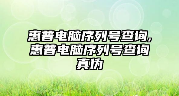 惠普電腦序列號(hào)查詢,惠普電腦序列號(hào)查詢真?zhèn)? class=